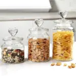 Homeko Farmhouse Airtight Glass Storage Container Jars