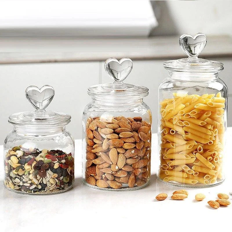 Homeko Farmhouse Airtight Glass Storage Container Jars -