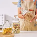 Homeko Farmhouse Airtight Glass Storage Container Jars
