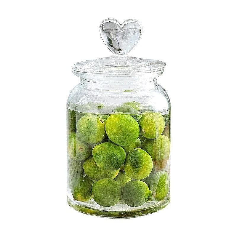 Homeko Farmhouse Airtight Glass Storage Container Jars -