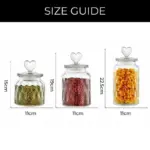 Homeko Farmhouse Airtight Glass Storage Container Jars