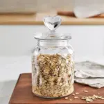 Homeko Farmhouse Airtight Glass Storage Container Jars