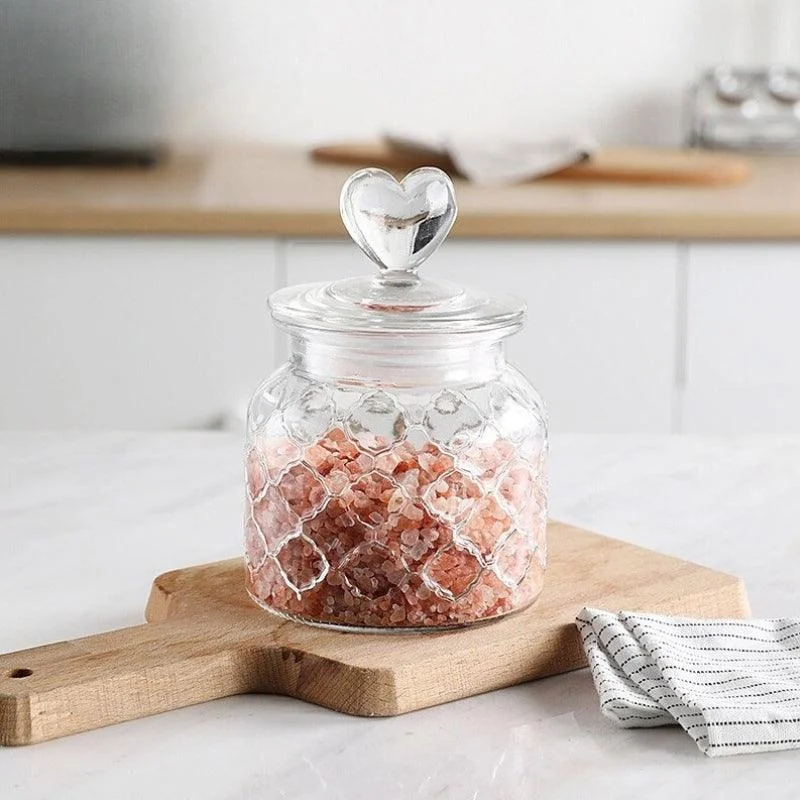 Homeko Farmhouse Airtight Glass Storage Container Jars -