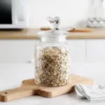 Homeko Farmhouse Airtight Glass Storage Container Jars
