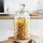 Homeko Farmhouse Airtight Glass Storage Container Jars
