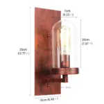 Homeko Farmhouse Wall Sconce