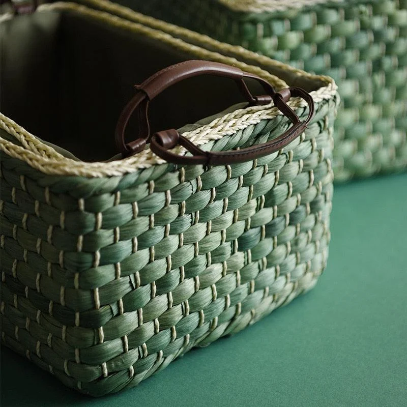 Homeko Farmhouse Woven Storage Baskets -