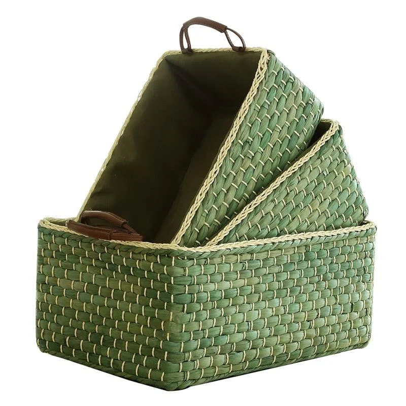 Homeko Farmhouse Woven Storage Baskets -