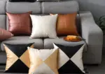 Homeko Faux Leather Pillow Cover