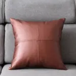 Homeko Faux Leather Pillow Cover