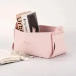 Homeko Faux Leather Storage Baskets