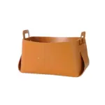 Homeko Faux Leather Storage Baskets