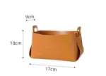 Homeko Faux Leather Storage Baskets