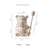 Homeko Floral Bear and Beehive Honey Pots