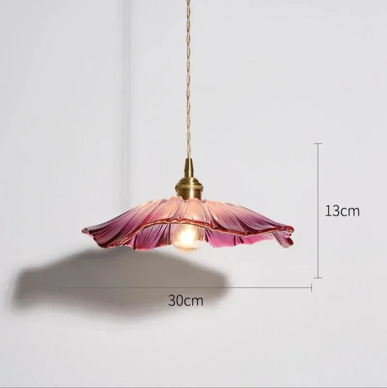 Homeko Floral Glass Pendant Light -