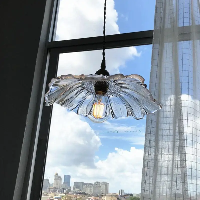 Homeko Floral Glass Pendant Light