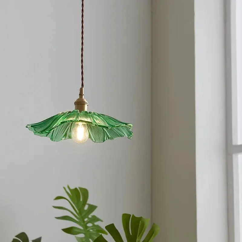 Homeko Floral Glass Pendant Light -