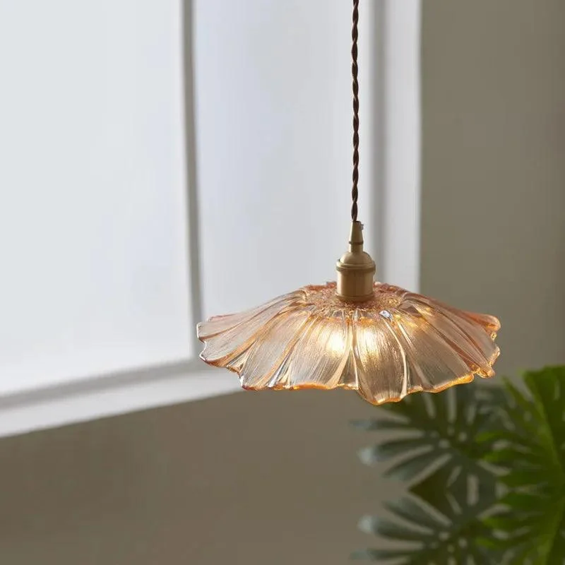 Homeko Floral Glass Pendant Light -