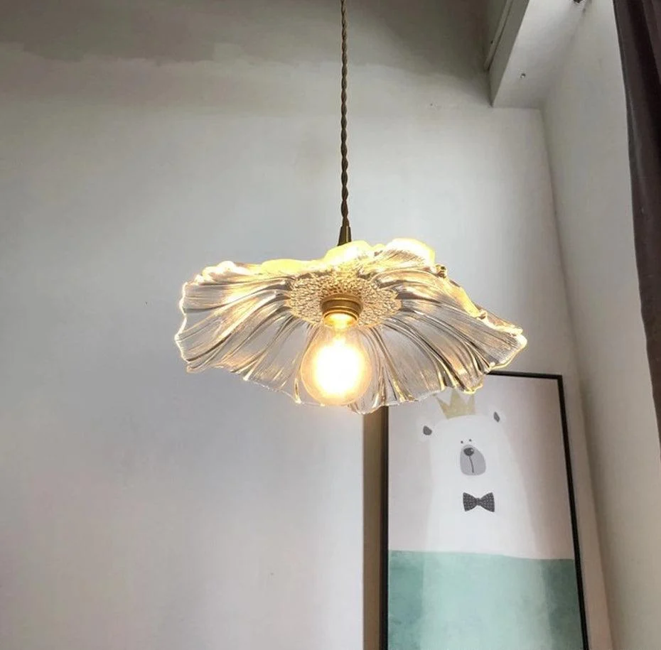 Homeko Floral Glass Pendant Light -