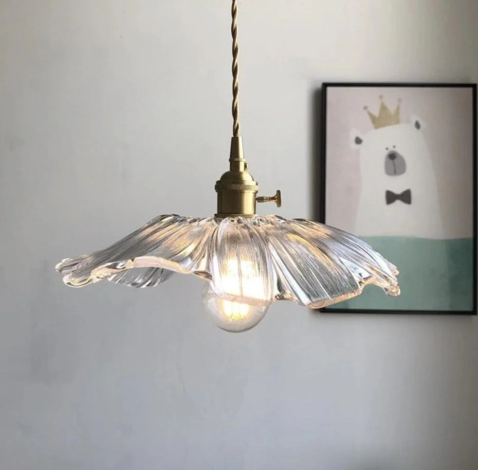 Homeko Floral Glass Pendant Light -