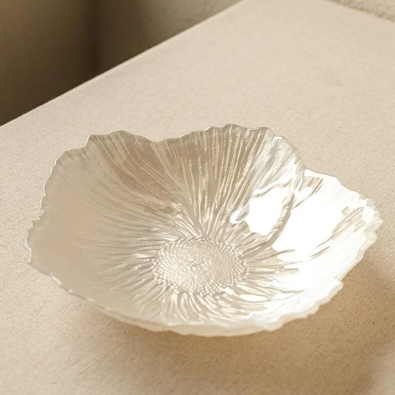 Homeko Floral Shaped Glass Decorative Bowl -