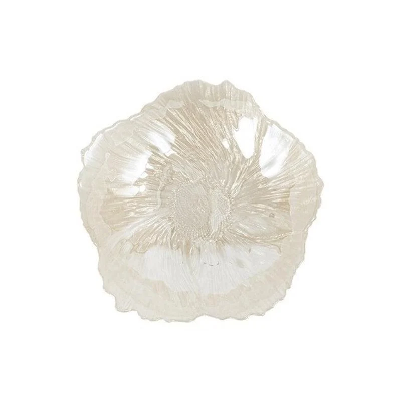 Homeko Floral Shaped Glass Decorative Bowl -