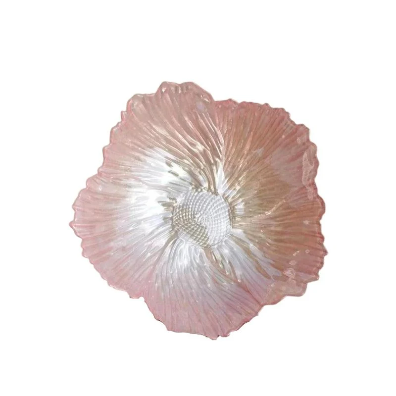 Homeko Floral Shaped Glass Decorative Bowl -