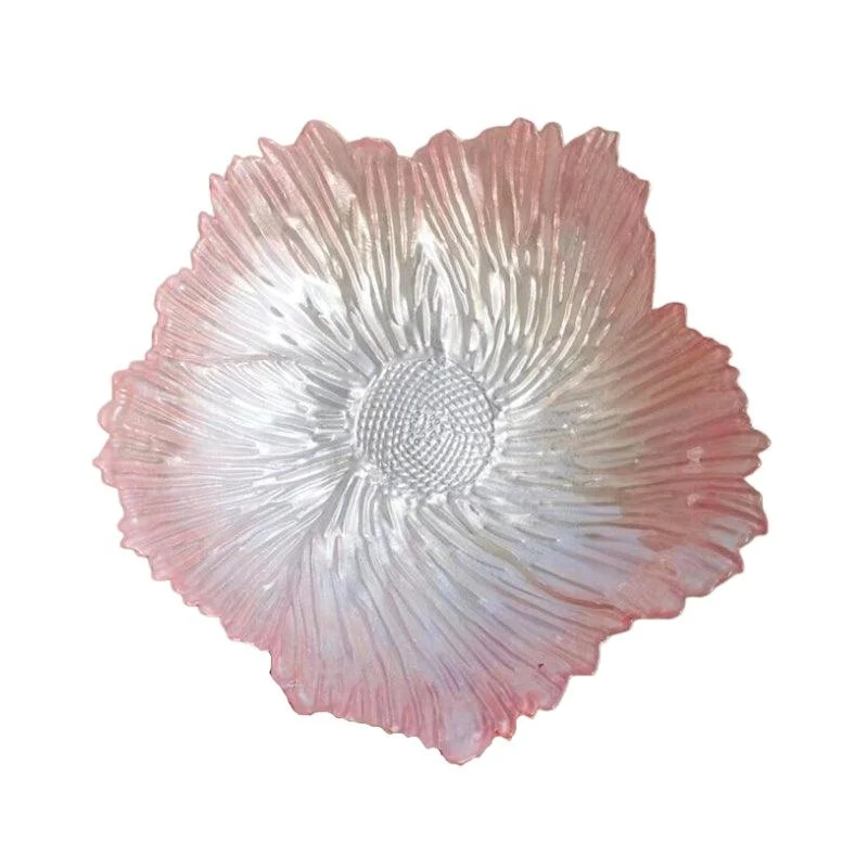 Homeko Floral Shaped Glass Decorative Bowl -