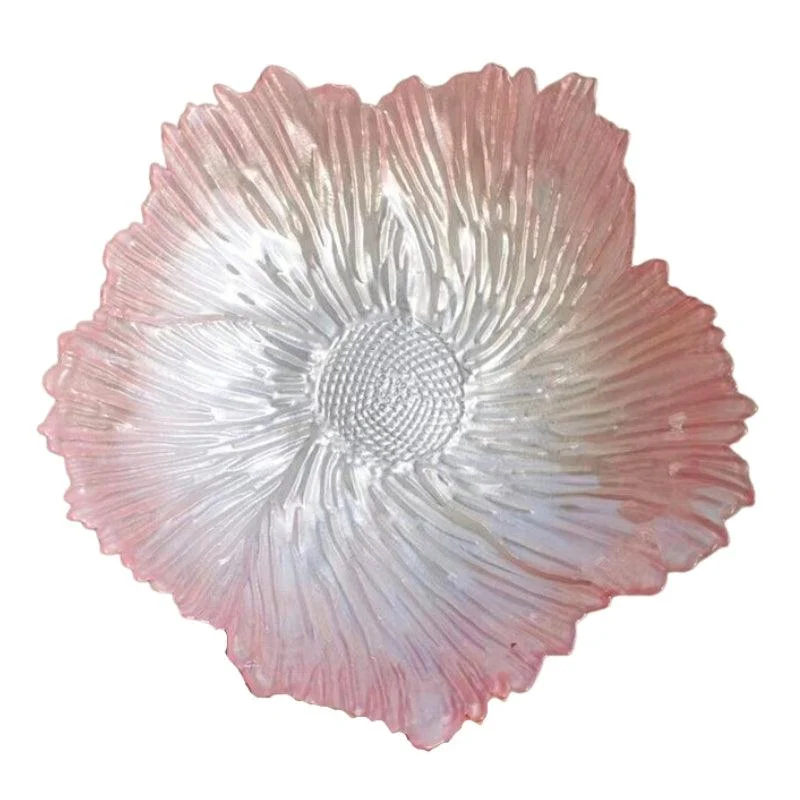 Homeko Floral Shaped Glass Decorative Bowl -