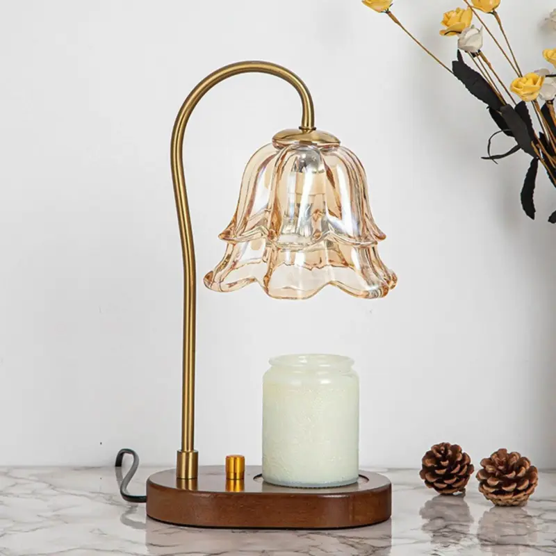 Homeko Flower Candle Warmer Table Lamp