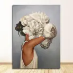 Homeko Flower Love Canvas Paintings