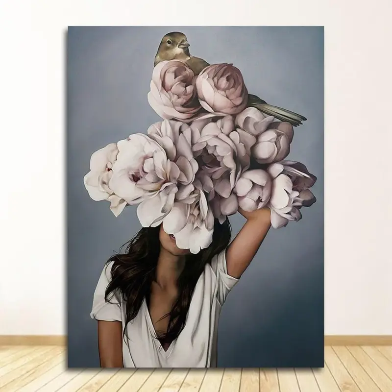 Homeko Flower Love Canvas Paintings