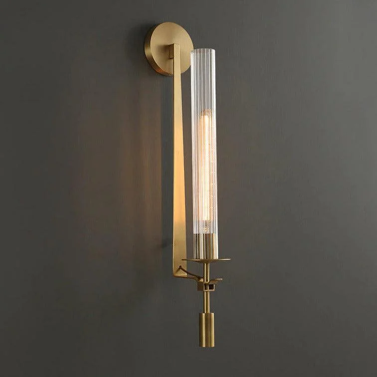 Homeko Fluted Glass Wall Sconce -