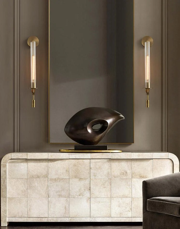 Homeko Fluted Glass Wall Sconce -