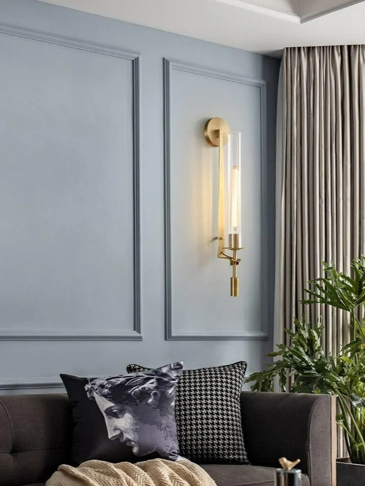 Homeko Fluted Glass Wall Sconce -