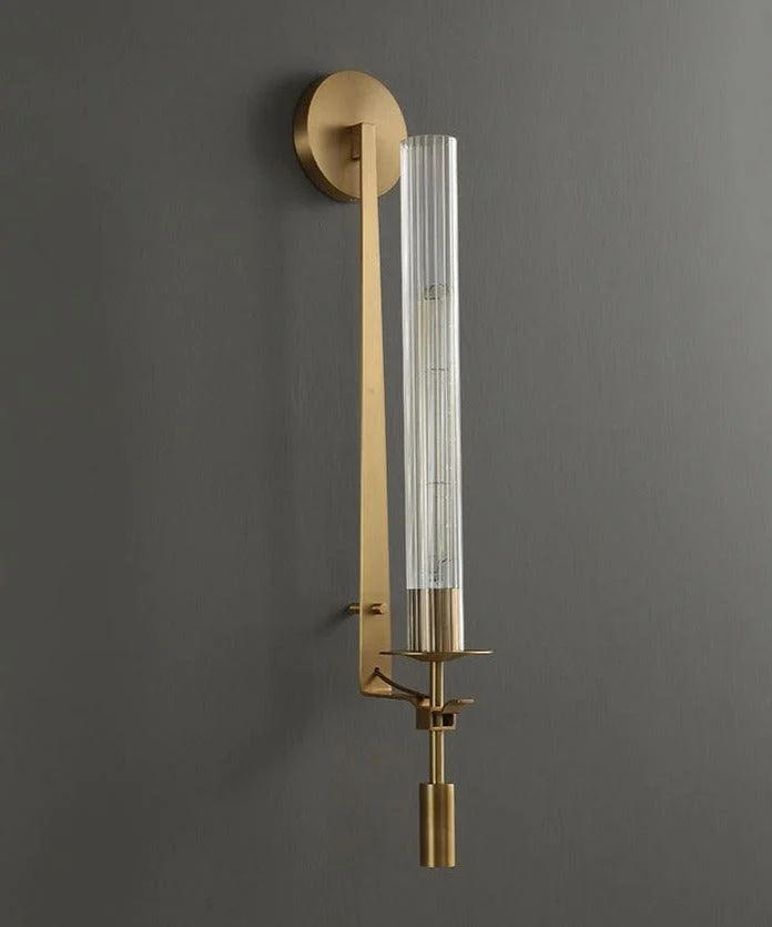 Homeko Fluted Glass Wall Sconce -