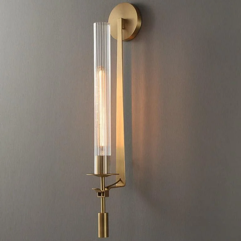 Homeko Fluted Glass Wall Sconce -