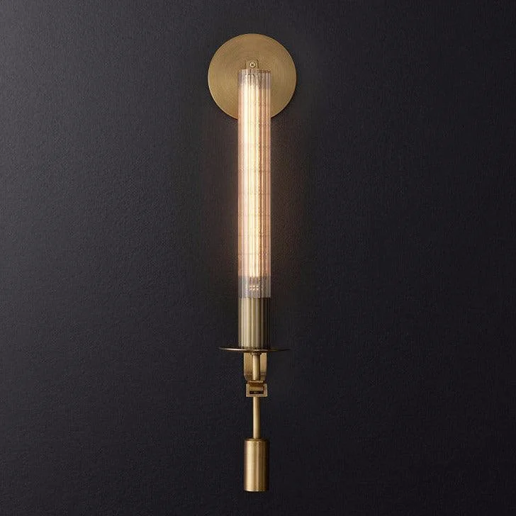 Homeko Fluted Glass Wall Sconce -