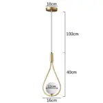 Homeko Frame Glass Sphere Pendant