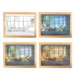 Homeko Framed LED Color Changing Paintings