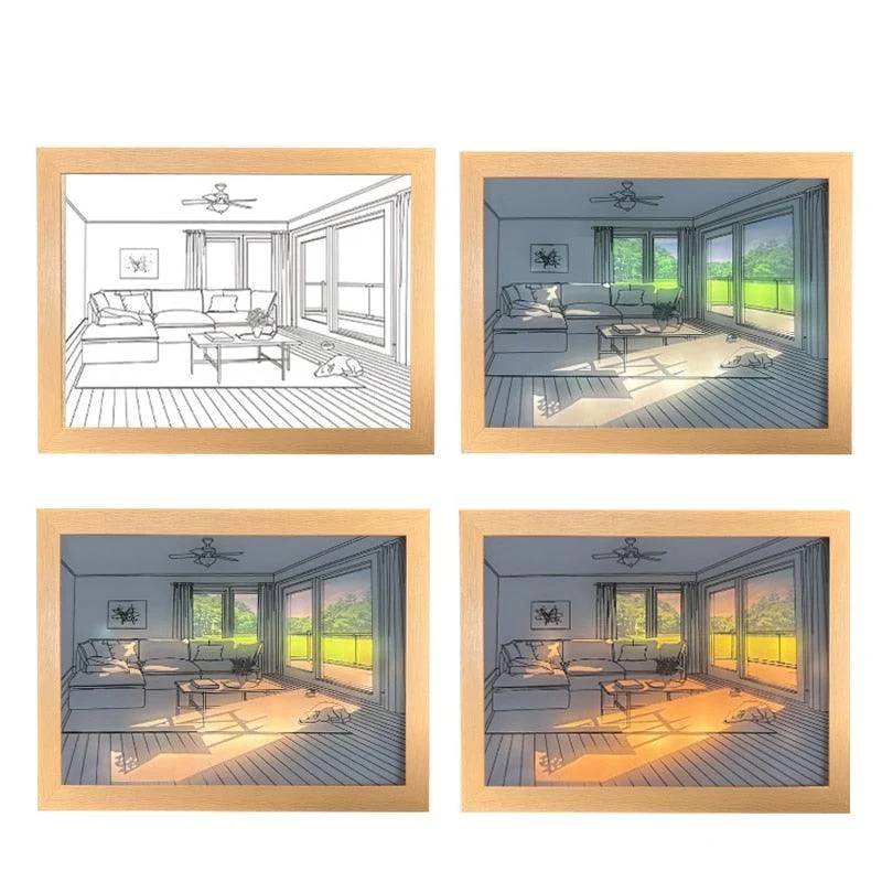 Homeko Framed LED Color Changing Paintings -