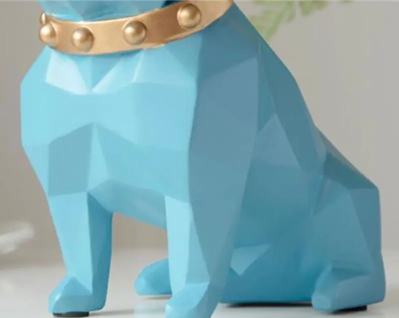 Homeko Geometric Bull Dog Piggy Bank