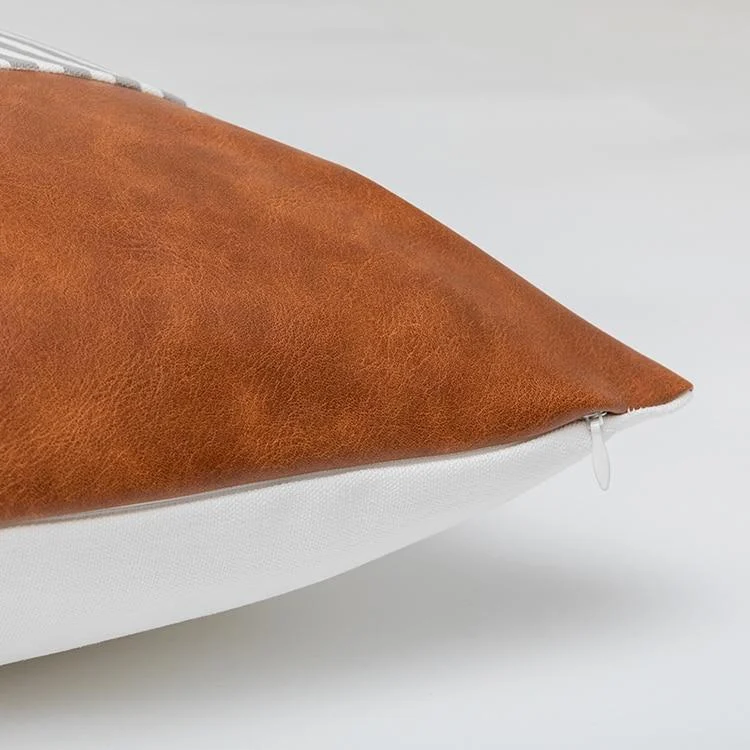 Homeko Geometric Leather Pillows -