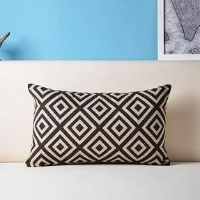 Homeko Geometric Lumbar Pillow Cover -