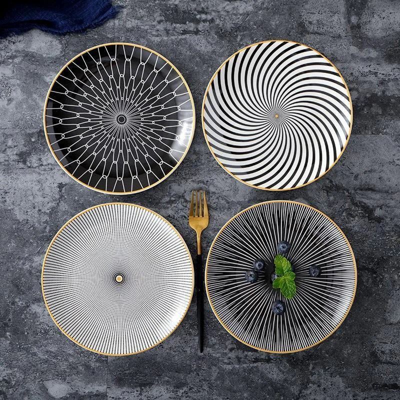 Homeko Geometric Plate Collection -