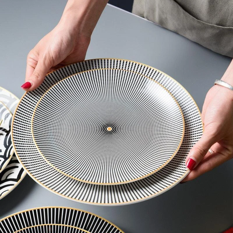 Homeko Geometric Plate Collection -