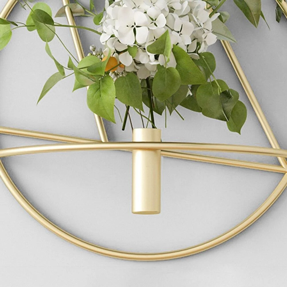 Homeko Geometric Wall Candle Holder and Vase -