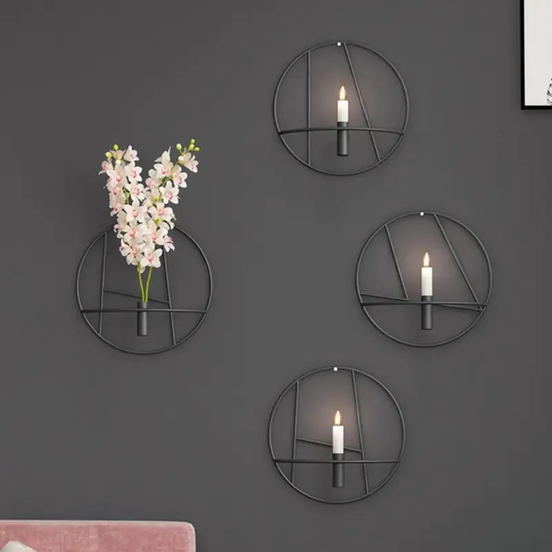 Homeko Geometric Wall Candle Holder and Vase