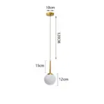 Homeko Glass Ball Pendant Light