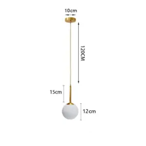 Homeko Glass Ball Pendant Light
